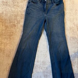 Old Navy Women's Blue Skinny Jeans - Raw Hem